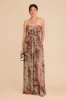 Grace Convertible Dress With Slit - Silver Sage Painted Botanics sold by Birdy Grey