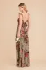 Doris Chiffon Dress - Silver Sage Painted Botanics sold by Birdy Grey