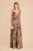 Doris Chiffon Dress - Silver Sage Painted Botanics sold by Birdy Grey