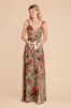 Doris Chiffon Dress - Silver Sage Painted Botanics sold by Birdy Grey
