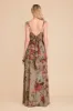 Doris Chiffon Dress - Silver Sage Painted Botanics sold by Birdy Grey