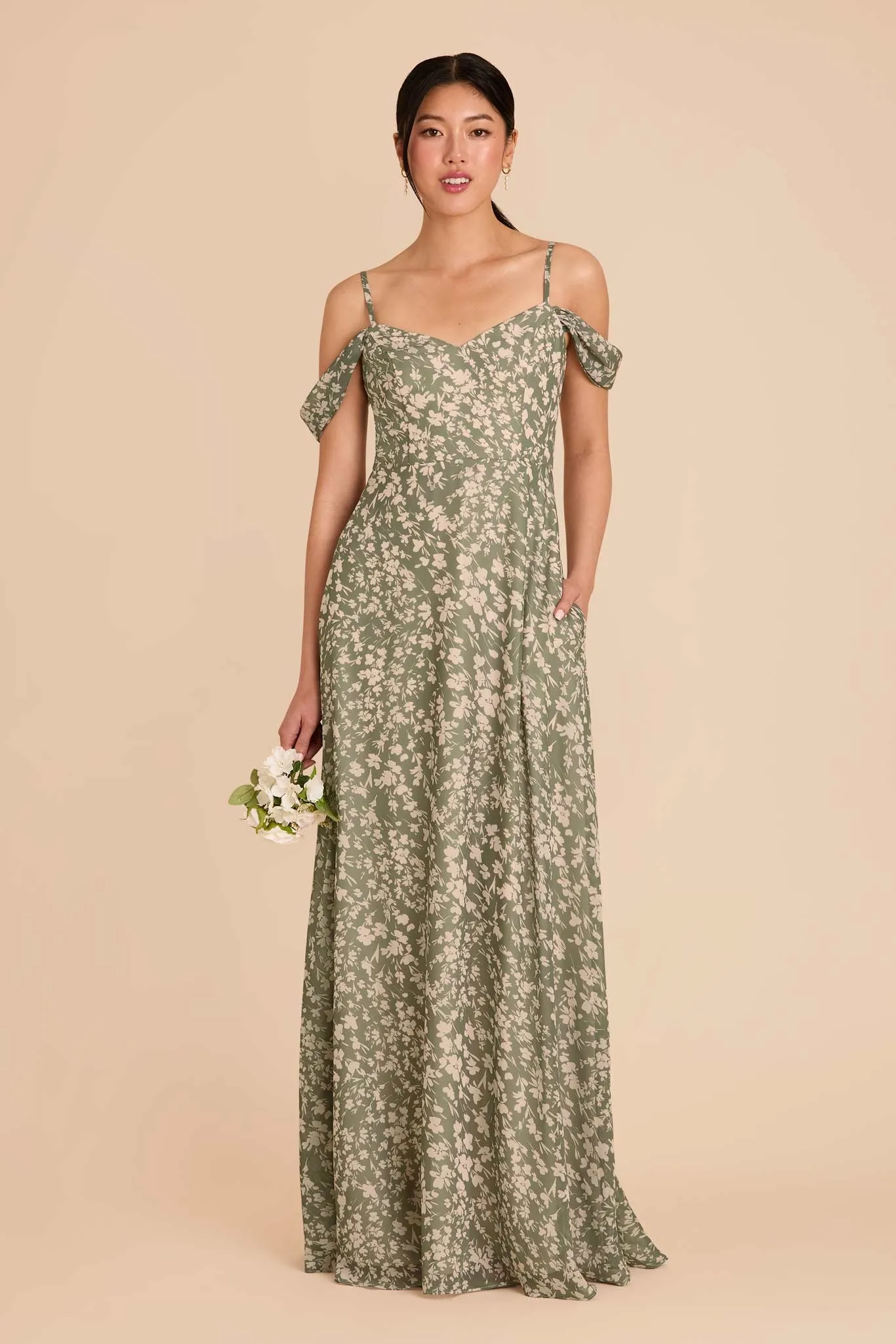 Devin Convertible Dress - Thyme Dreamy Floral sold by Birdy Grey product image thumbnail 3