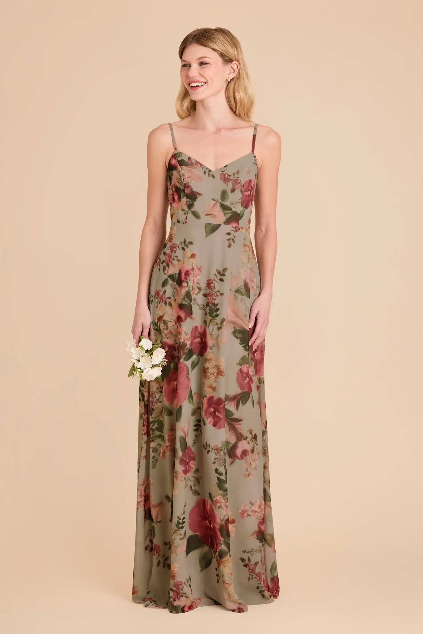 Devin Convertible Dress - Silver Sage Painted Botanics sold by Birdy Grey product image thumbnail 2