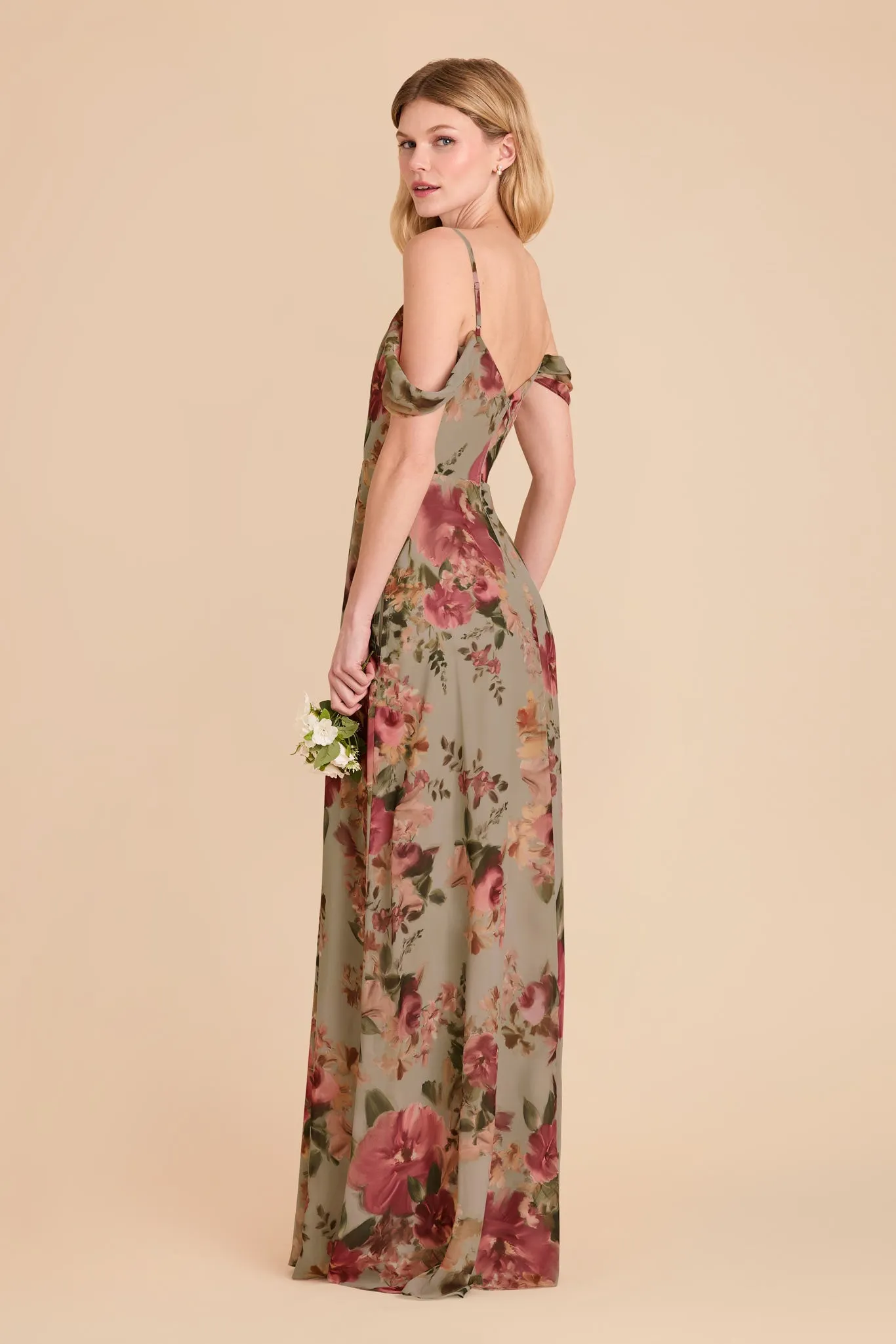 Devin Convertible Dress - Silver Sage Painted Botanics sold by Birdy Grey product image thumbnail 4
