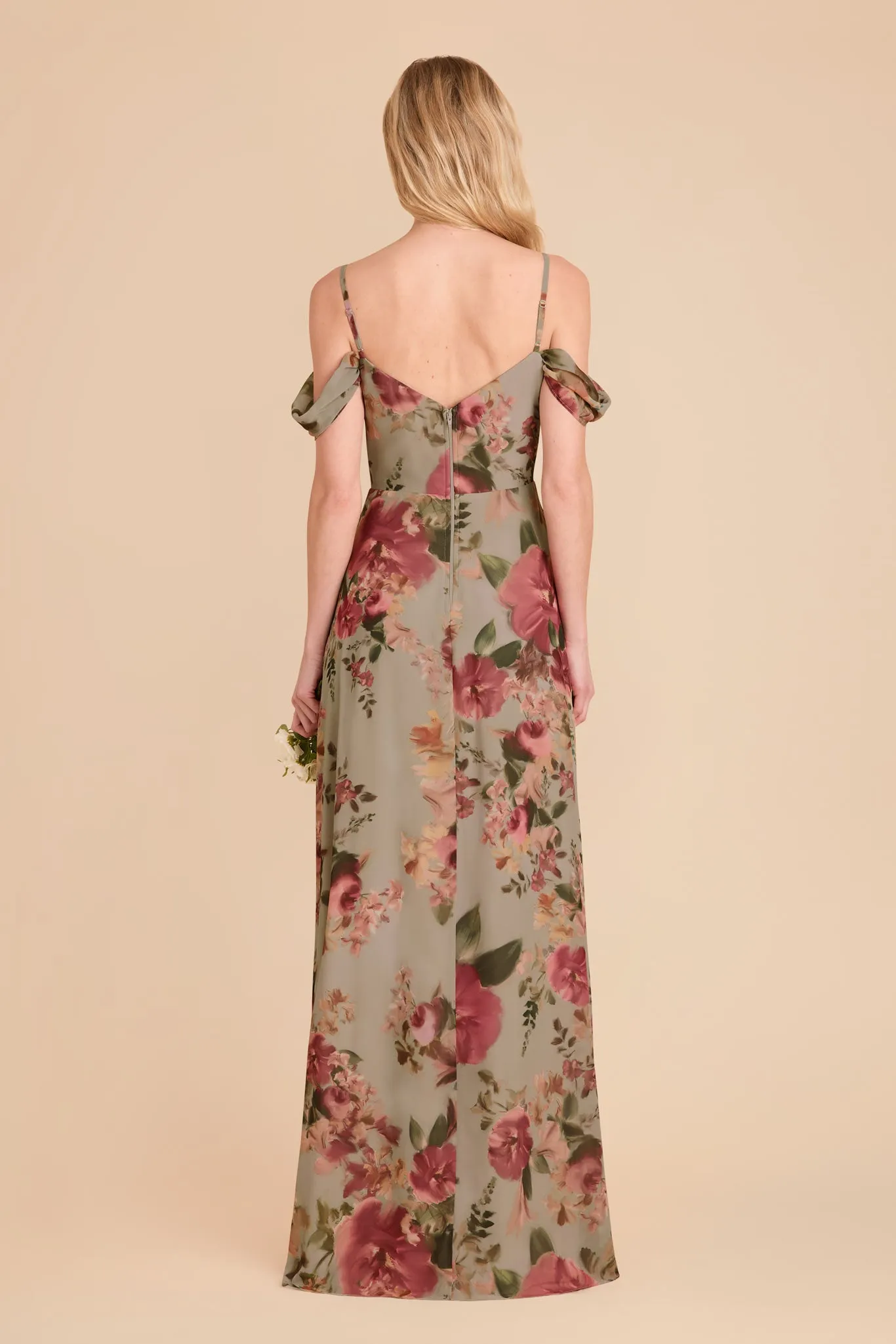 Devin Convertible Dress - Silver Sage Painted Botanics sold by Birdy Grey product image thumbnail 5