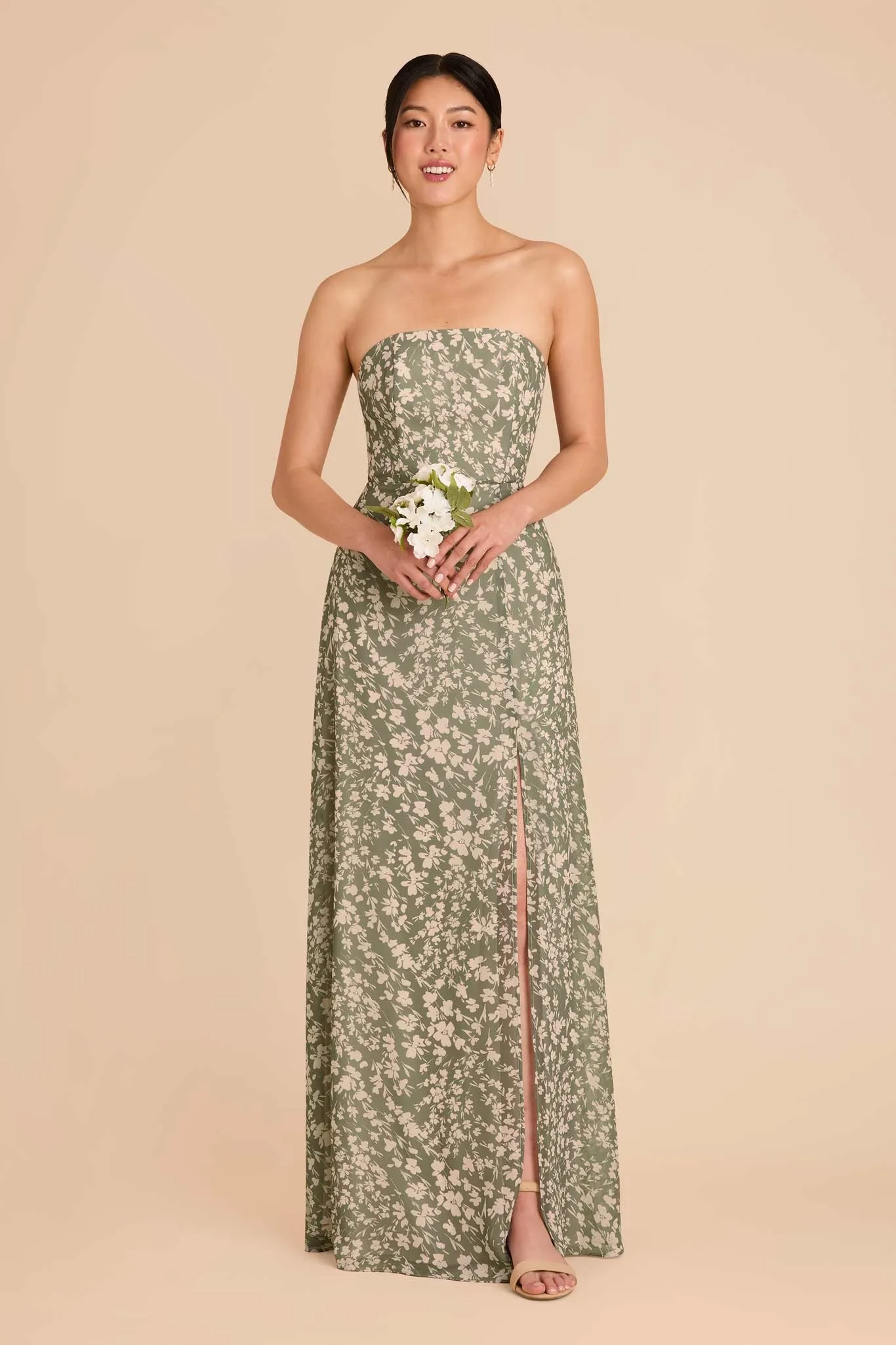 Chris Convertible Chiffon Dress - Thyme Dreamy Floral sold by Birdy Grey product image thumbnail 3