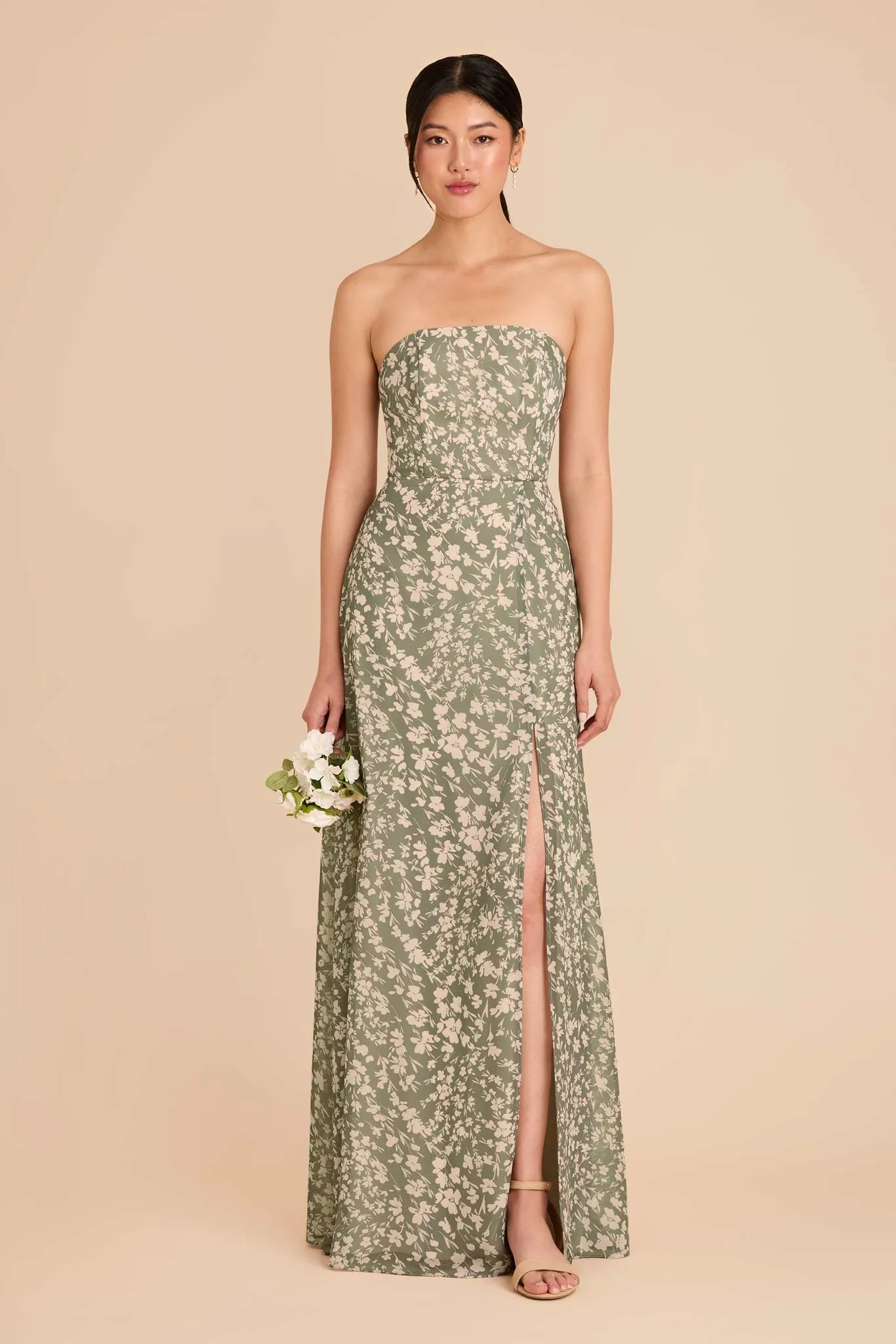 Chris Convertible Chiffon Dress - Thyme Dreamy Floral sold by Birdy Grey