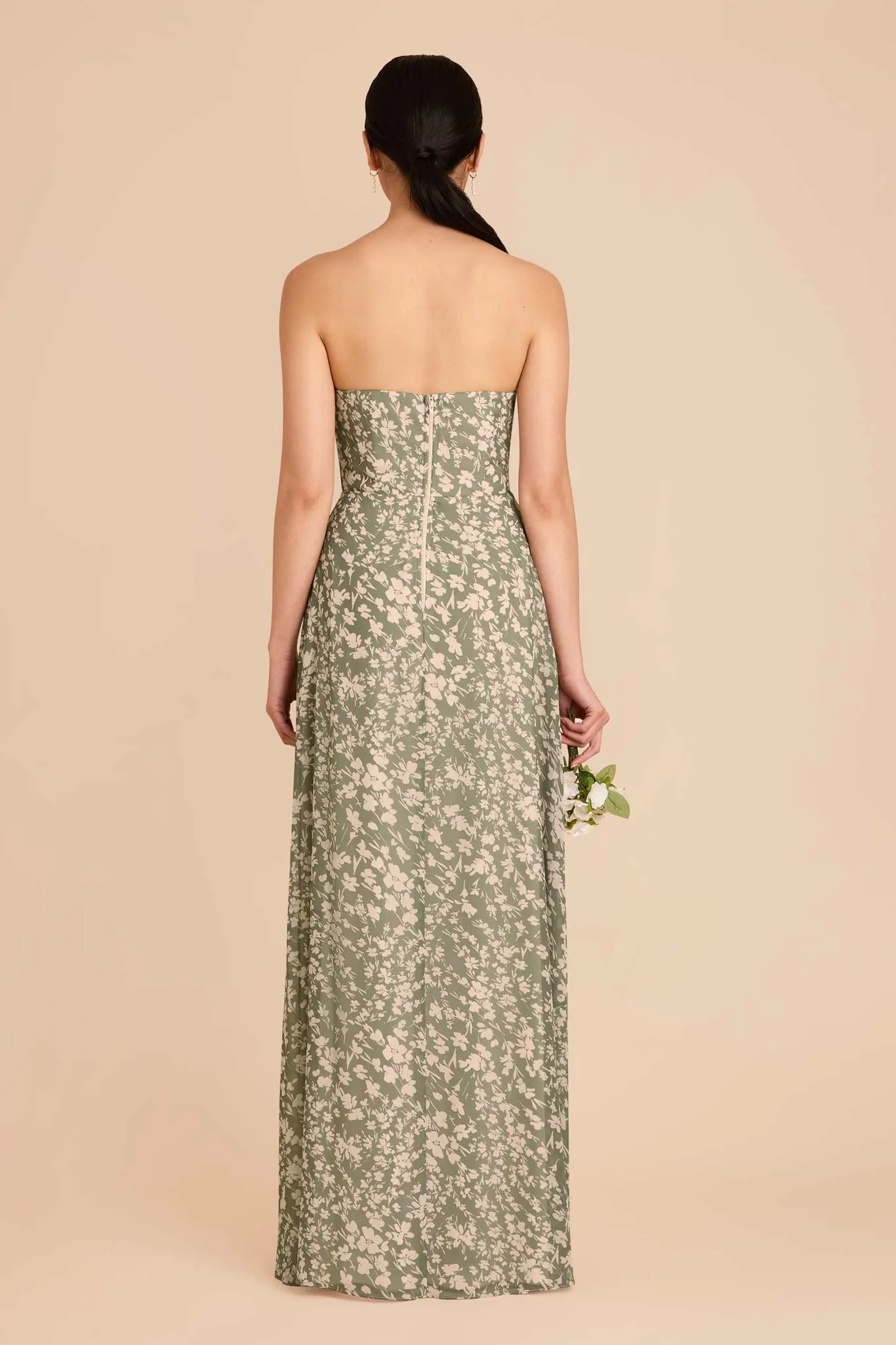 Chris Convertible Chiffon Dress - Thyme Dreamy Floral sold by Birdy Grey product image thumbnail 5