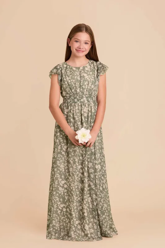 Celine Junior Dress - Thyme Dreamy Floral sold by Birdy Grey
