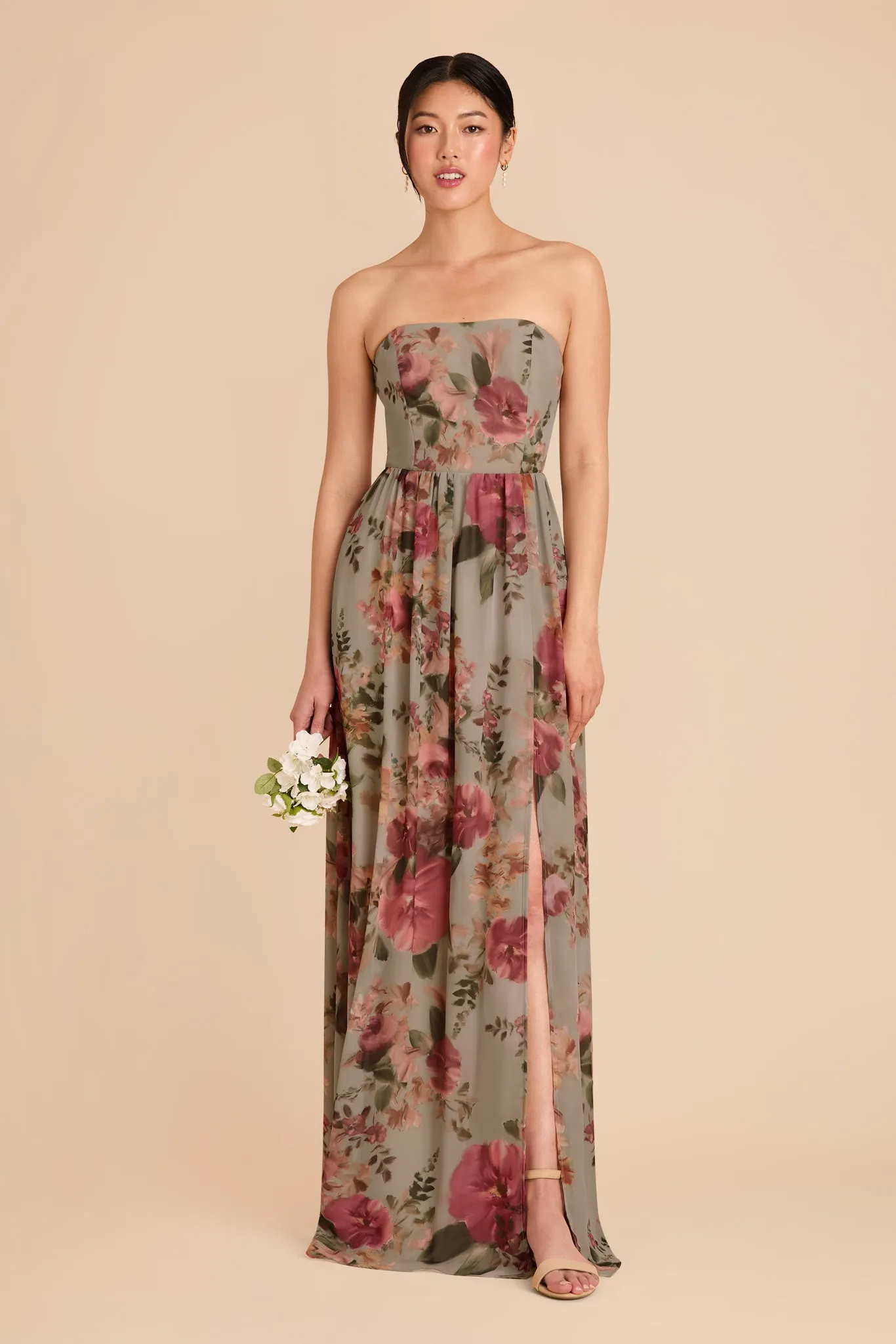 August Convertible Dress - Silver Sage Painted Botanics sold by Birdy Grey product image thumbnail 2