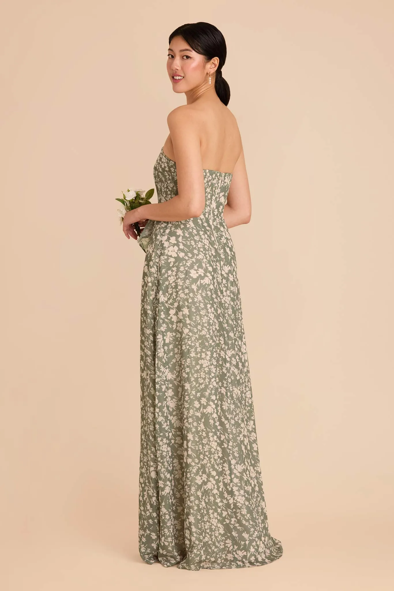 Winnie Convertible Chiffon Dress - Thyme Dreamy Floral sold by Birdy Grey product image thumbnail 4