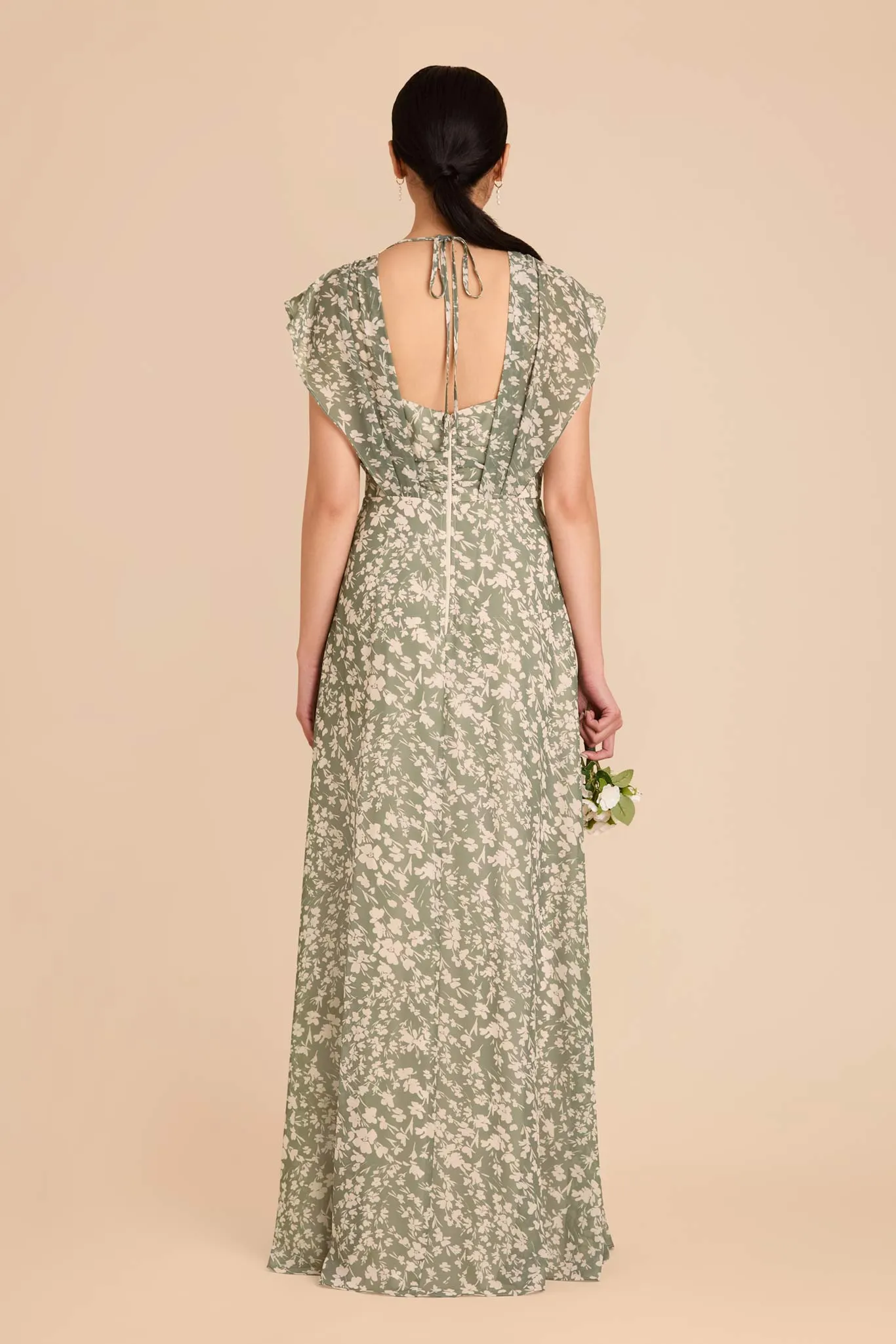 Violet Chiffon Dress - Thyme Dreamy Floral sold by Birdy Grey product image thumbnail 5