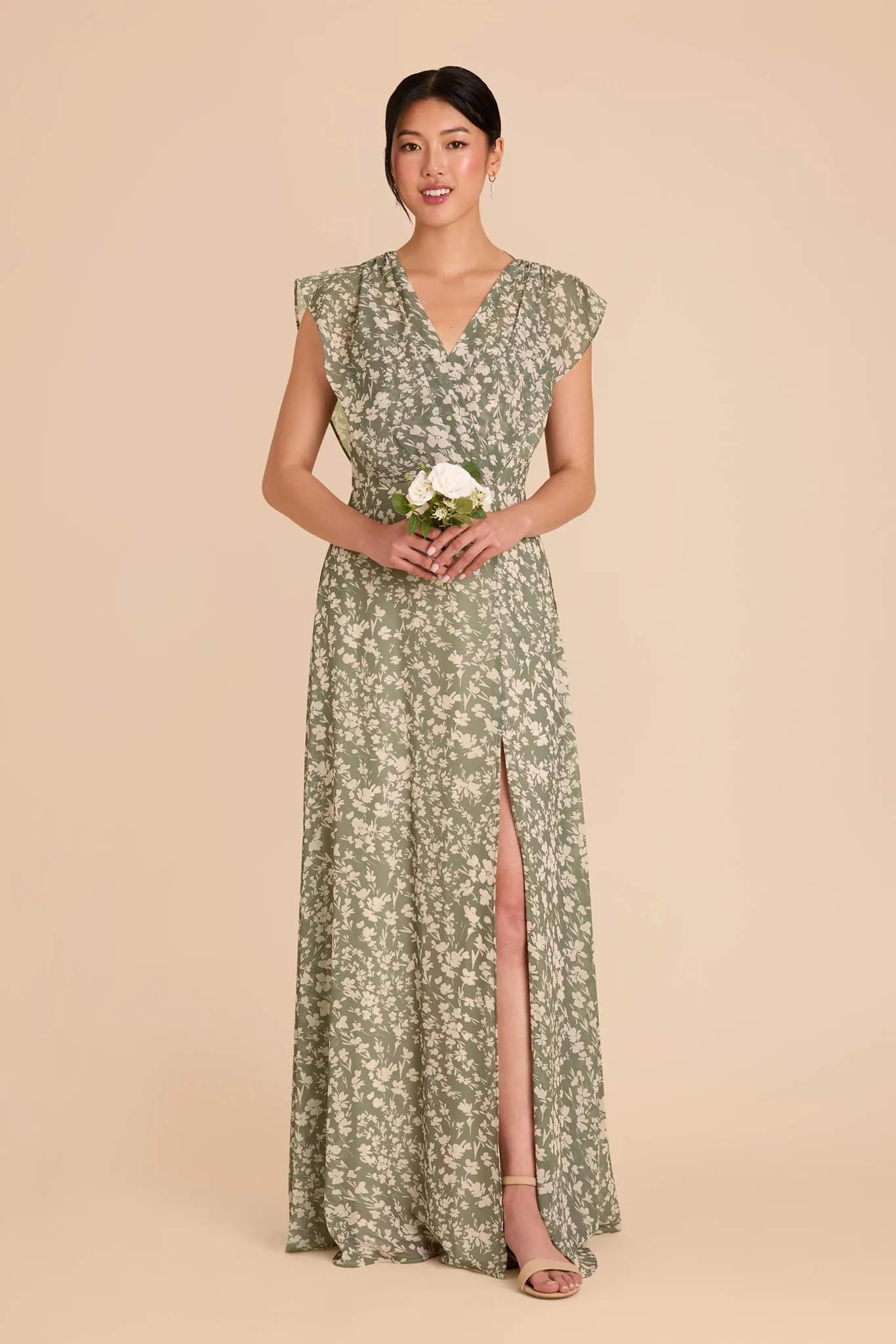 Violet Chiffon Dress - Thyme Dreamy Floral sold by Birdy Grey product image thumbnail 2