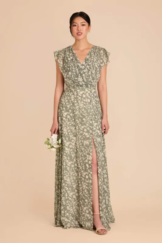 Violet Chiffon Dress - Thyme Dreamy Floral sold by Birdy Grey