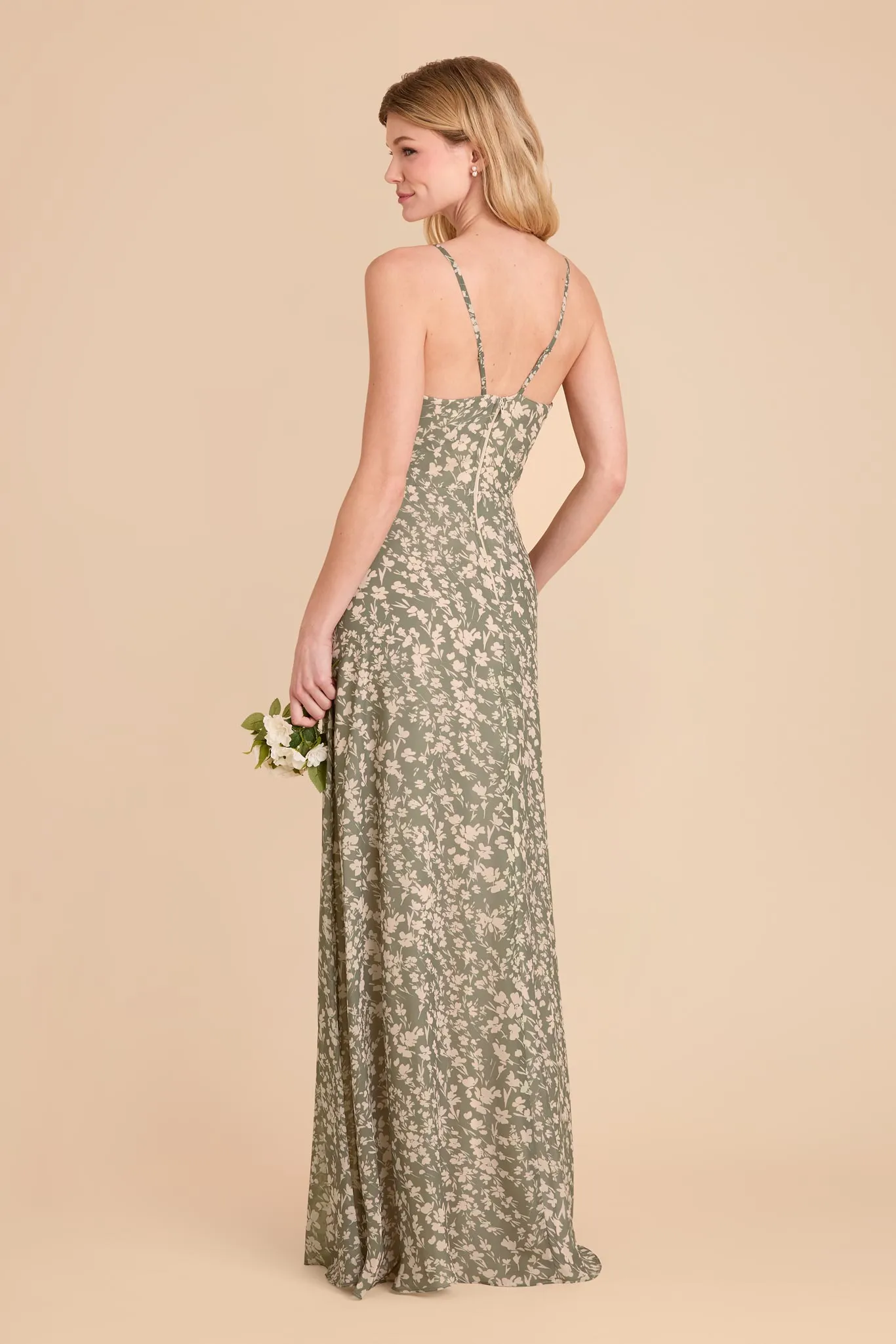 Theresa Chiffon Dress - Thyme Dreamy Floral sold by Birdy Grey product image thumbnail 4