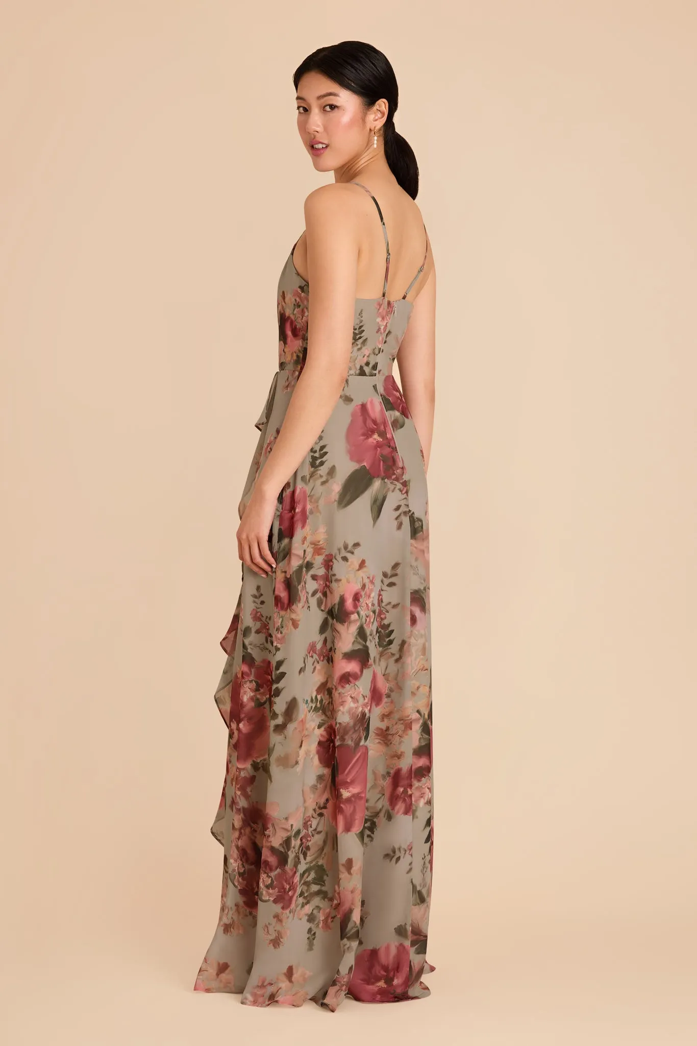 Theresa Chiffon Dress - Silver Sage Painted Botanics sold by Birdy Grey product image thumbnail 4