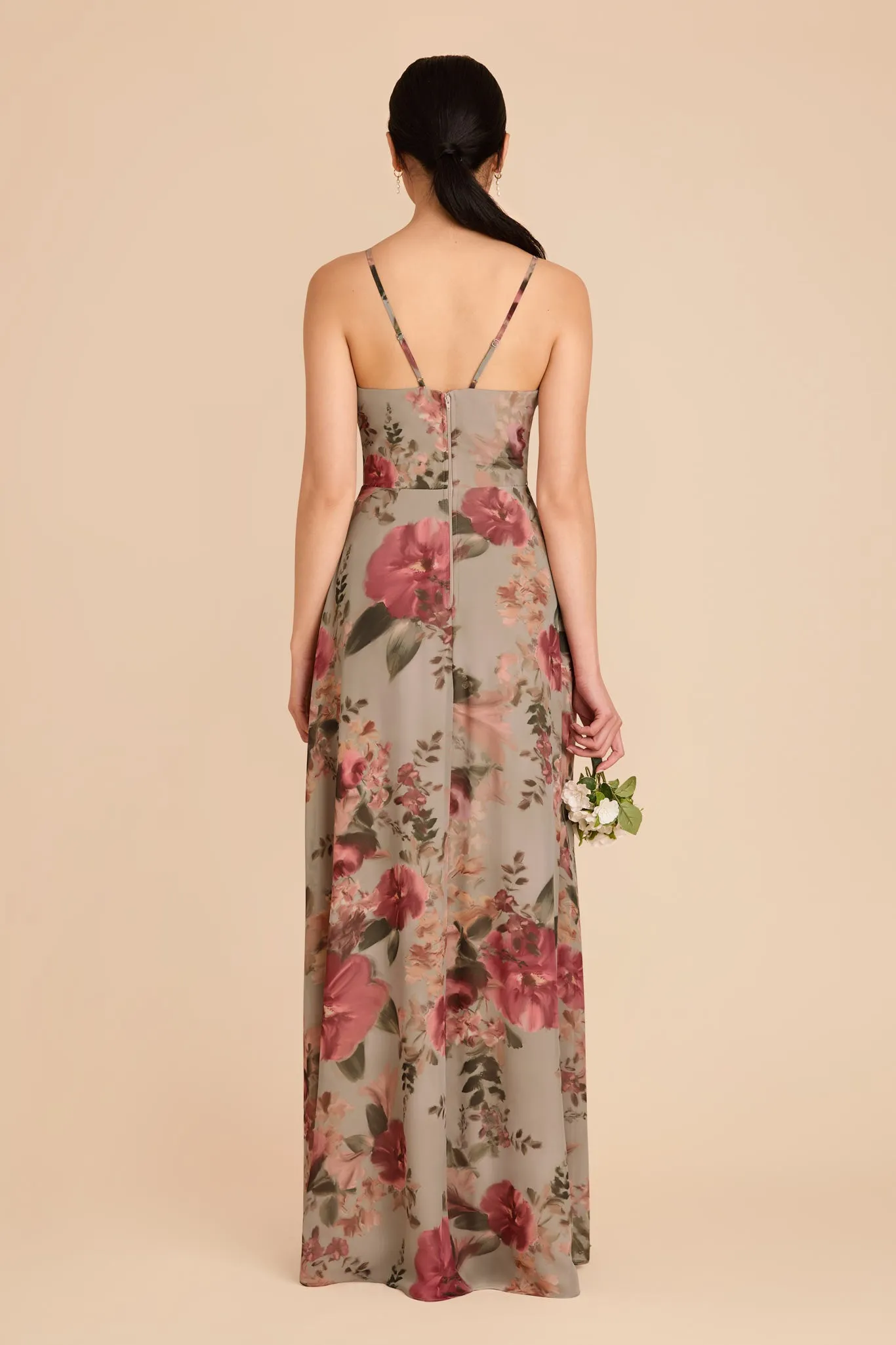Theresa Chiffon Dress - Silver Sage Painted Botanics sold by Birdy Grey product image thumbnail 5