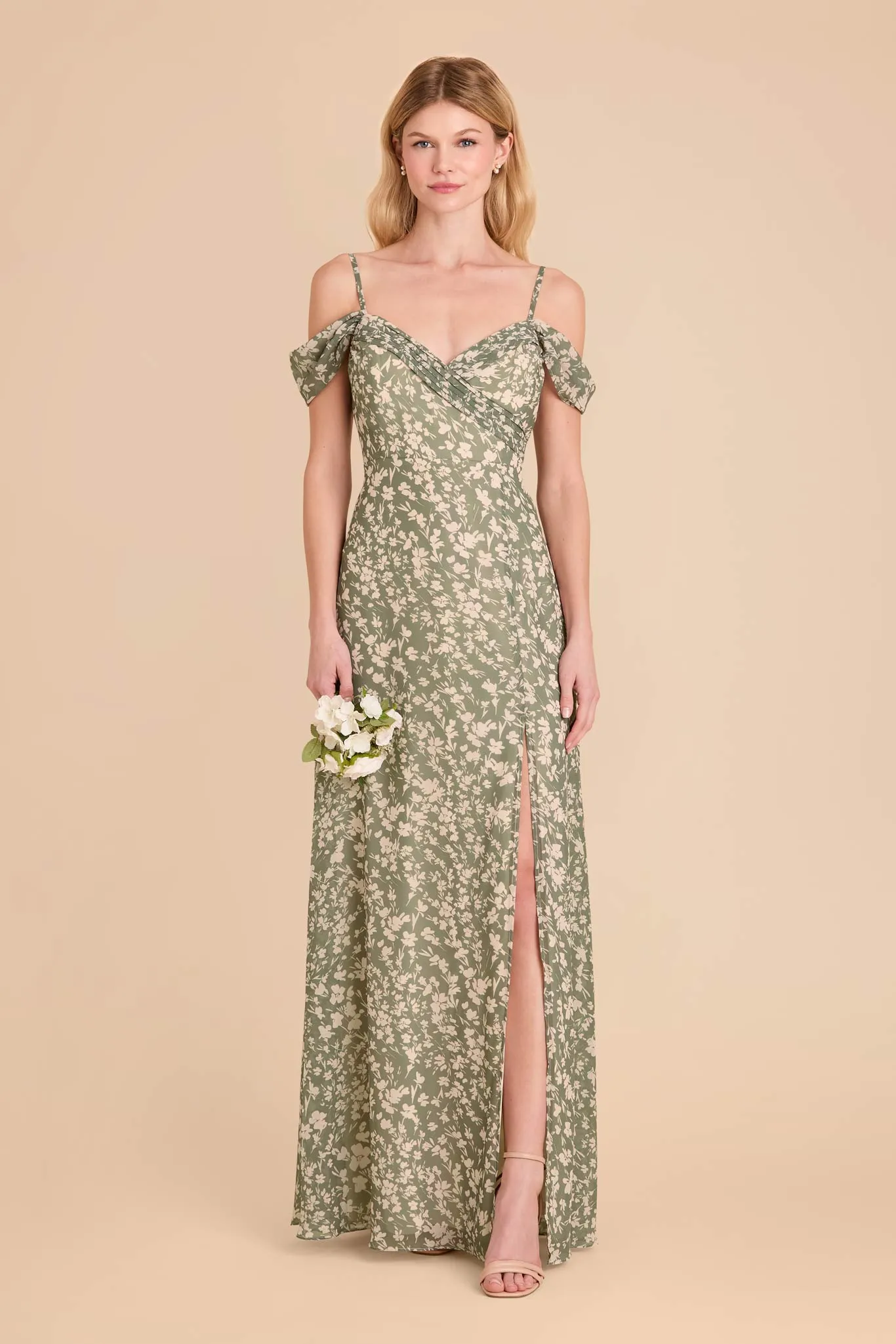 Spence Convertible Dress With Slit - Thyme Dreamy Floral sold by Birdy Grey