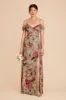 Spence Convertible Dress With Slit - Silver Sage Painted Botanics sold by Birdy Grey