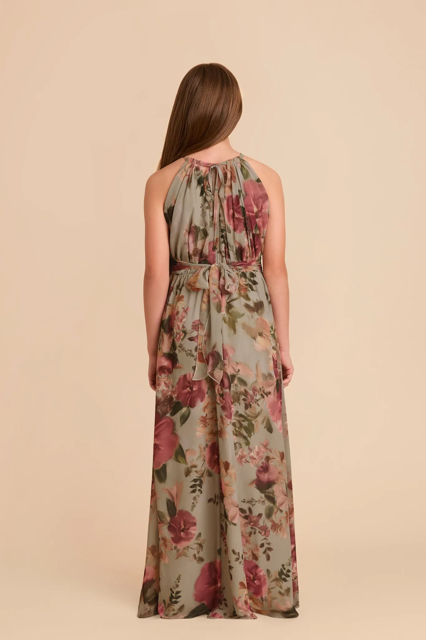 Sienna Junior Dress - Silver Sage Painted Botanics sold by Birdy Grey product image thumbnail 4