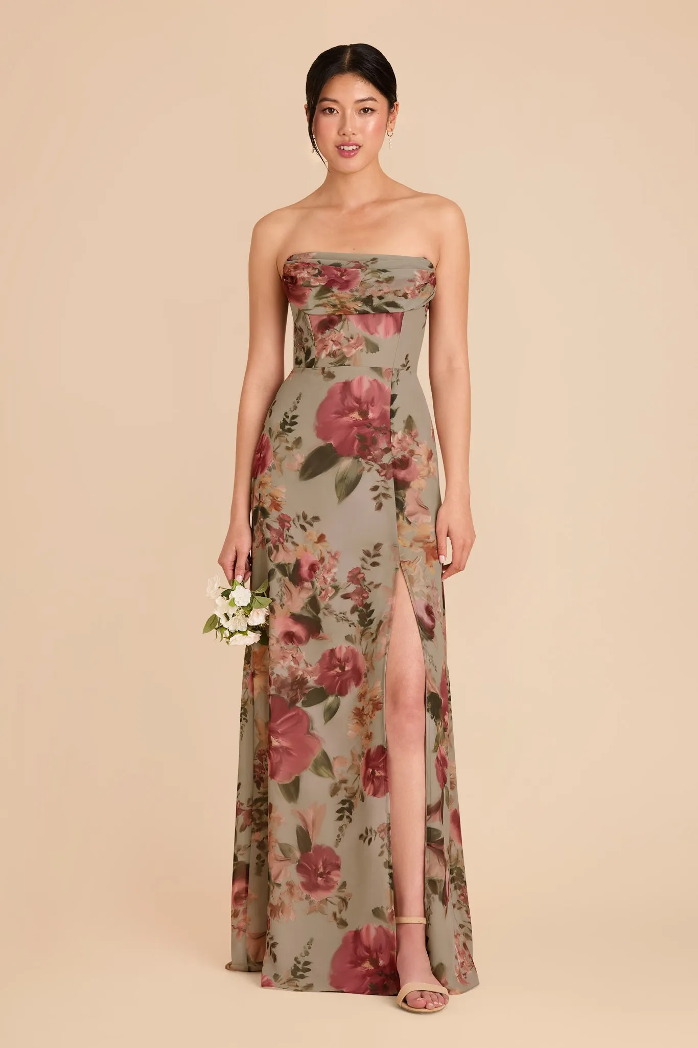 Mira Convertible Dress - Silver Sage Painted Botanics sold by Birdy Grey product image thumbnail 2