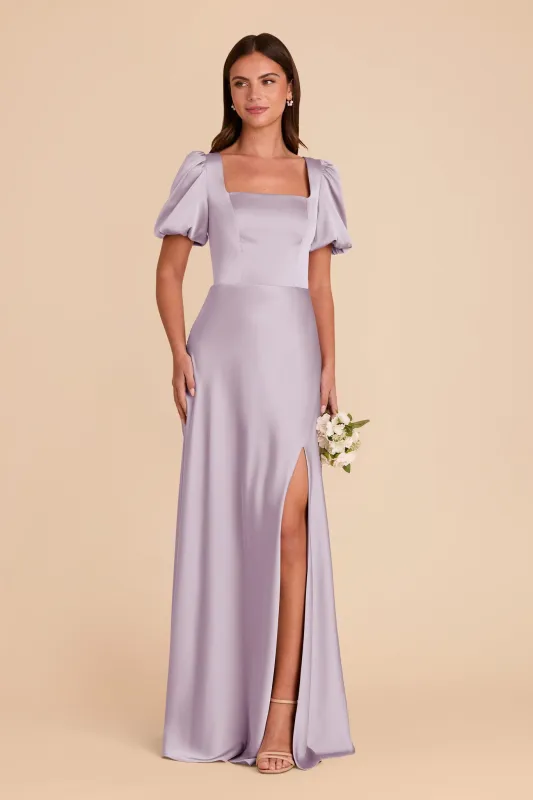 Judy Matte Satin Dress - Dusty Lilac sold by Birdy Grey