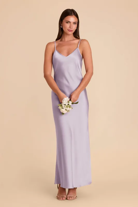 Alice Matte Satin Dress - Dusty Lilac sold by Birdy Grey