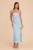 Isla Matte Satin Dress - Mist Blue sold by Birdy Grey
