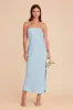 Isla Matte Satin Dress - Mist Blue sold by Birdy Grey