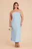 Isla Matte Satin Dress - Mist Blue sold by Birdy Grey