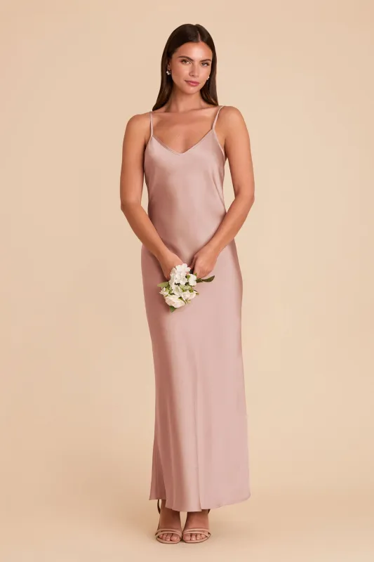 Alice Matte Satin Dress - English Rose sold by Birdy Grey