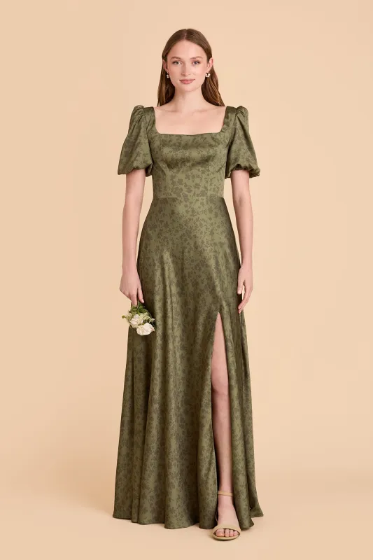 Judy Matte Satin Dress - Bright Martini Dreamy Floral sold by Birdy Grey