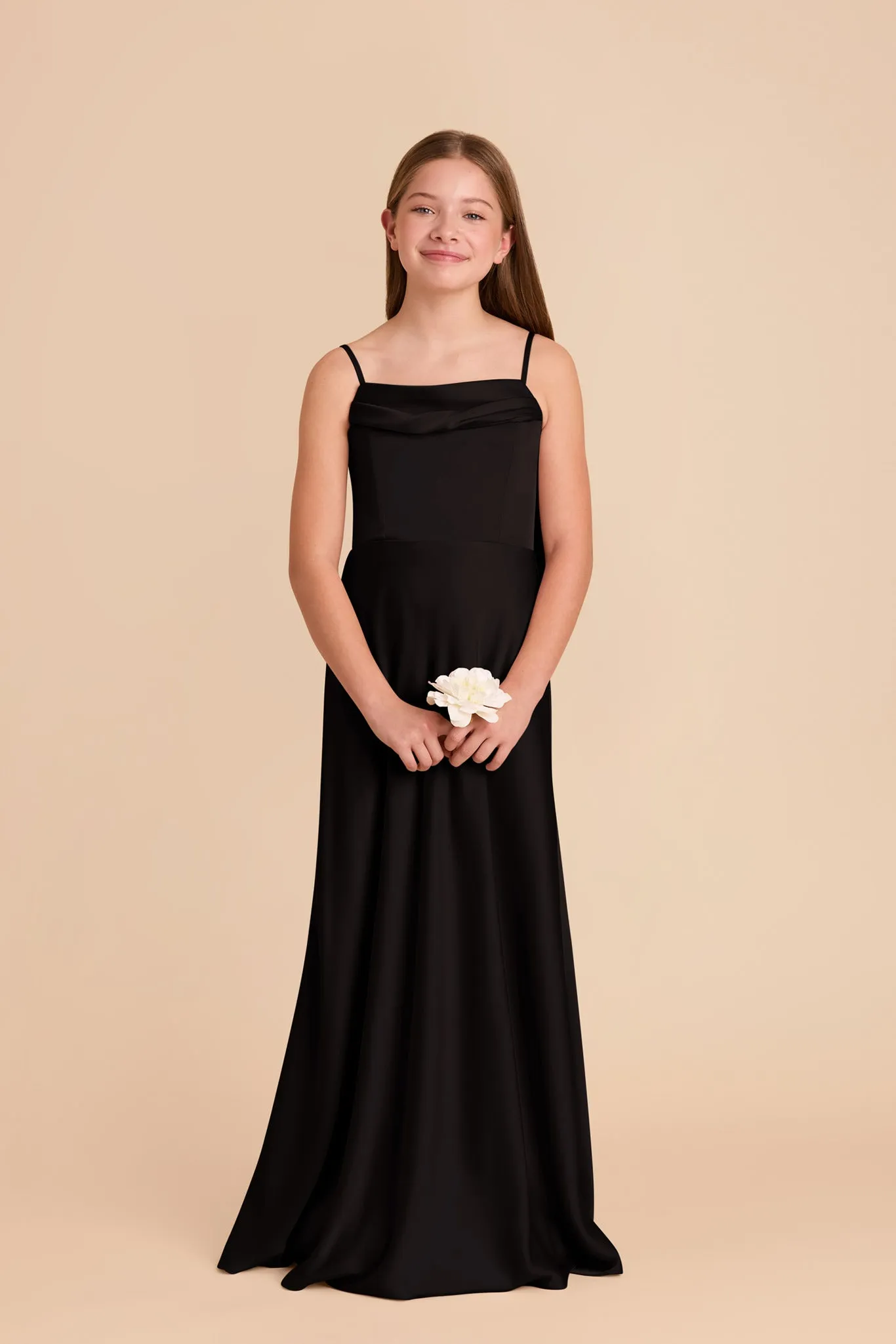 Mimi Junior Matte Satin Dress - Black sold by Birdy Grey product image thumbnail 3