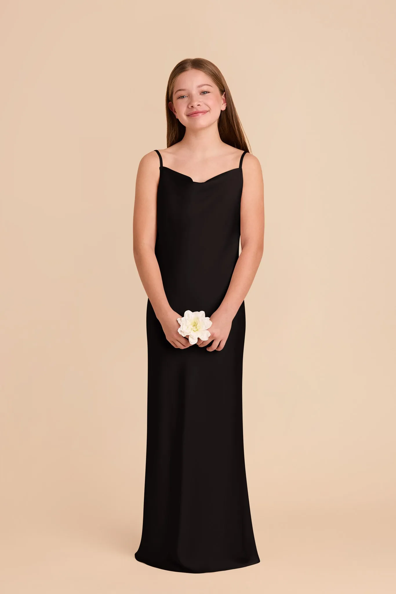 Elisa Junior Matte Satin Dress - Black sold by Birdy Grey product image thumbnail 2