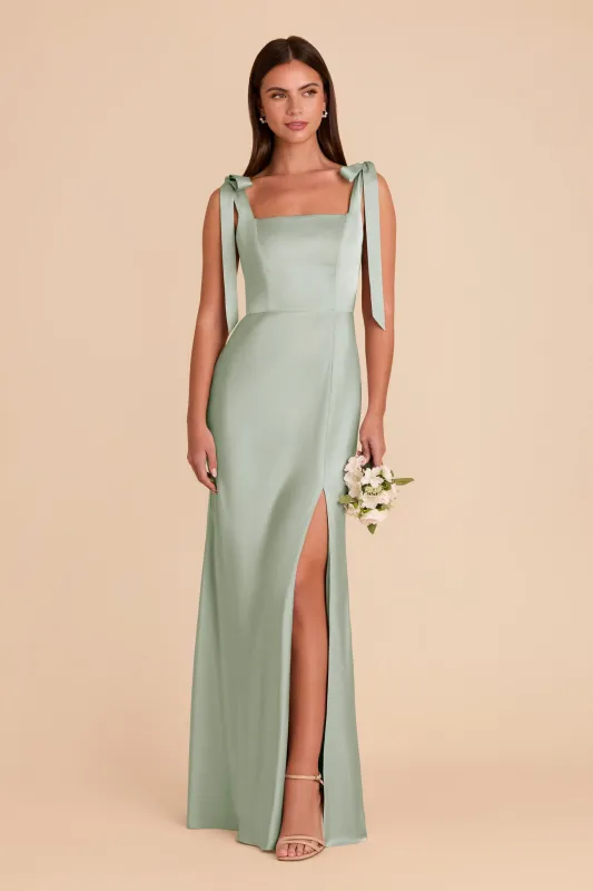 Alex Convertible Dress Matte Satin - Sage sold by Birdy Grey