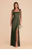Alex Convertible Dress Matte Satin - Olive sold by Birdy Grey