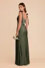 Alex Convertible Dress Matte Satin - Olive sold by Birdy Grey