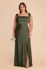 Alex Convertible Dress Matte Satin - Olive sold by Birdy Grey