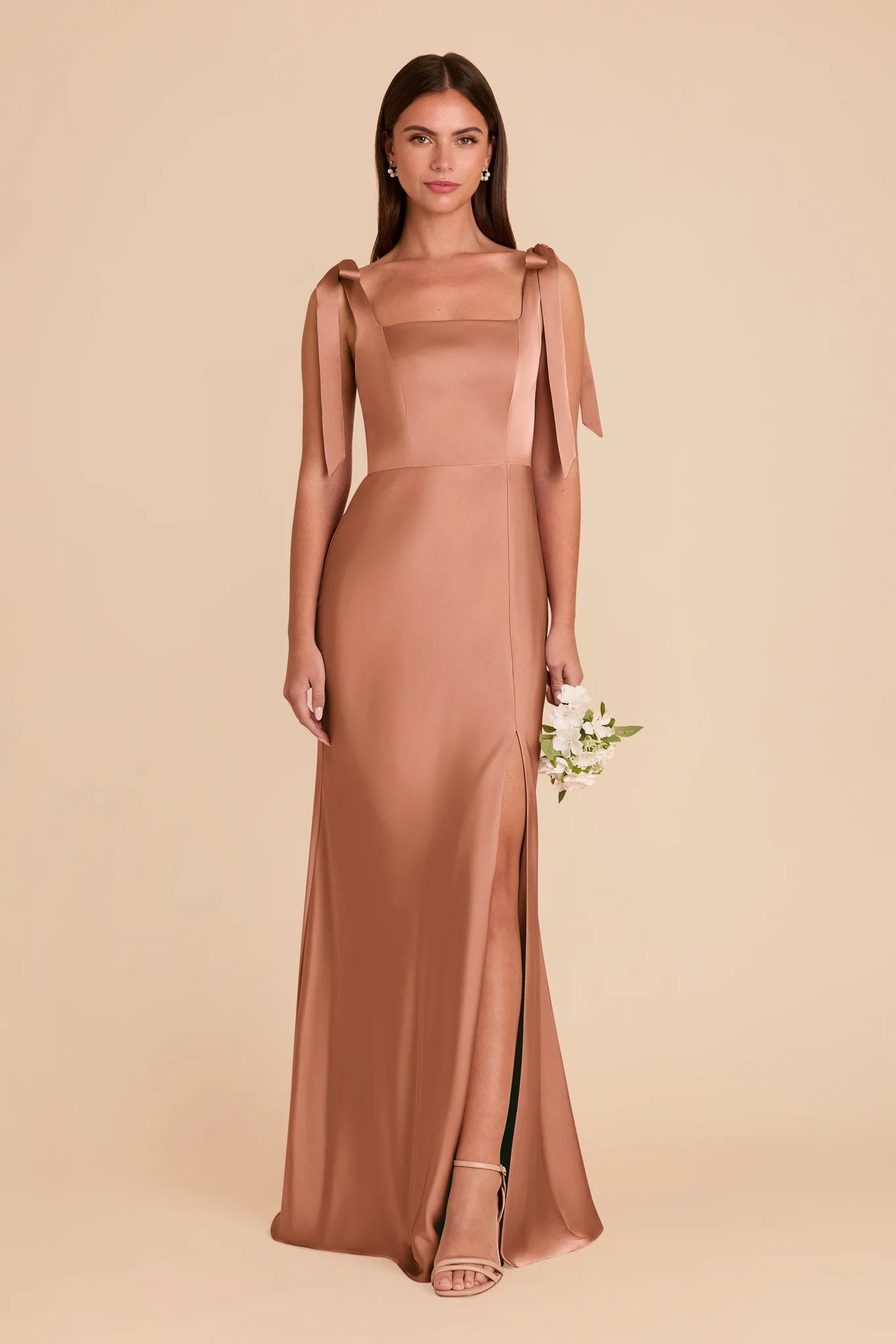 Alex Convertible Dress Matte Satin - Desert Rose sold by Birdy Grey product image thumbnail 2