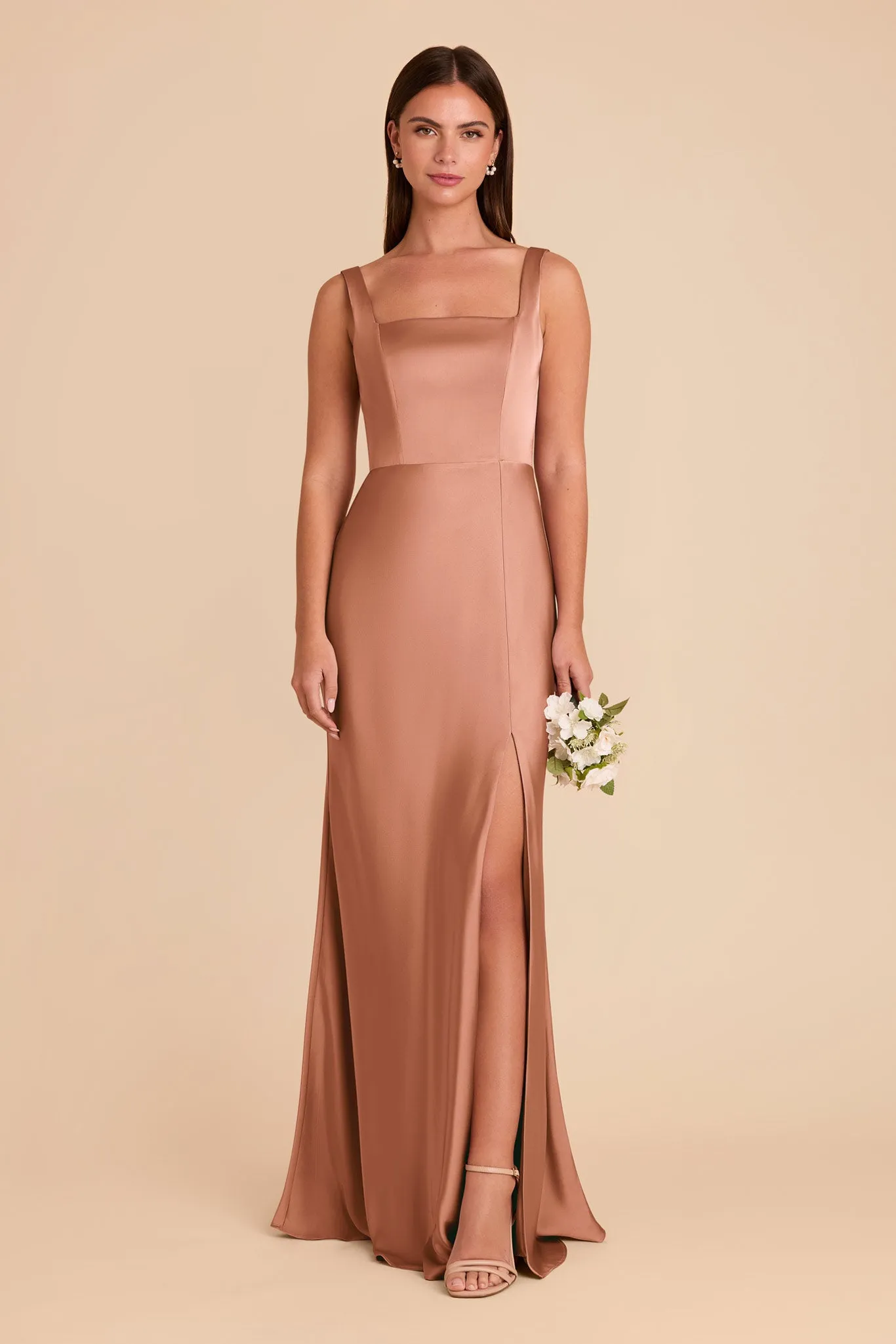 Alex Convertible Dress Matte Satin - Desert Rose sold by Birdy Grey product image thumbnail 3