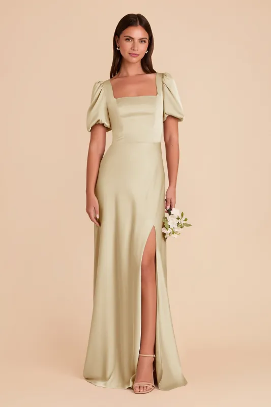 Judy Matte Satin Dress - Prosecco sold by Birdy Grey