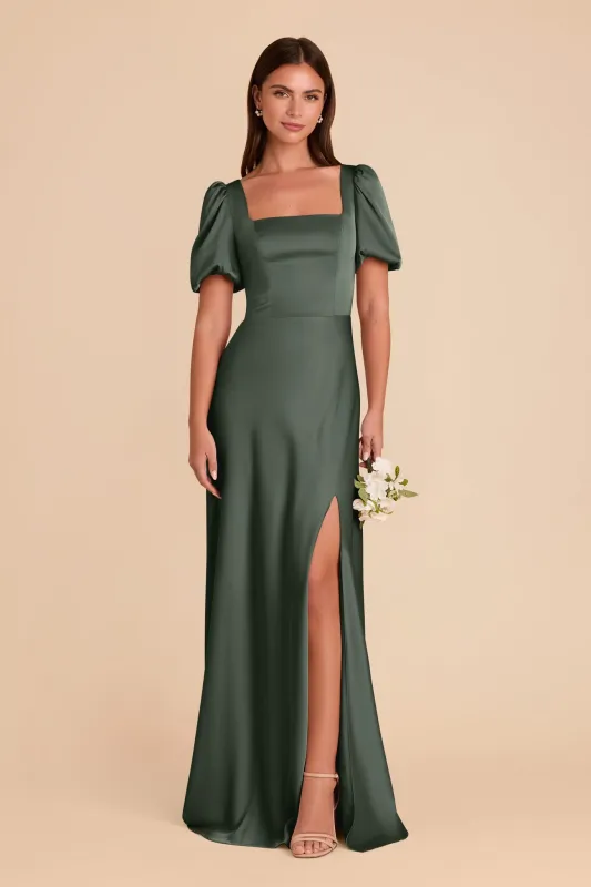 Judy Matte Satin Dress - Eucalyptus sold by Birdy Grey