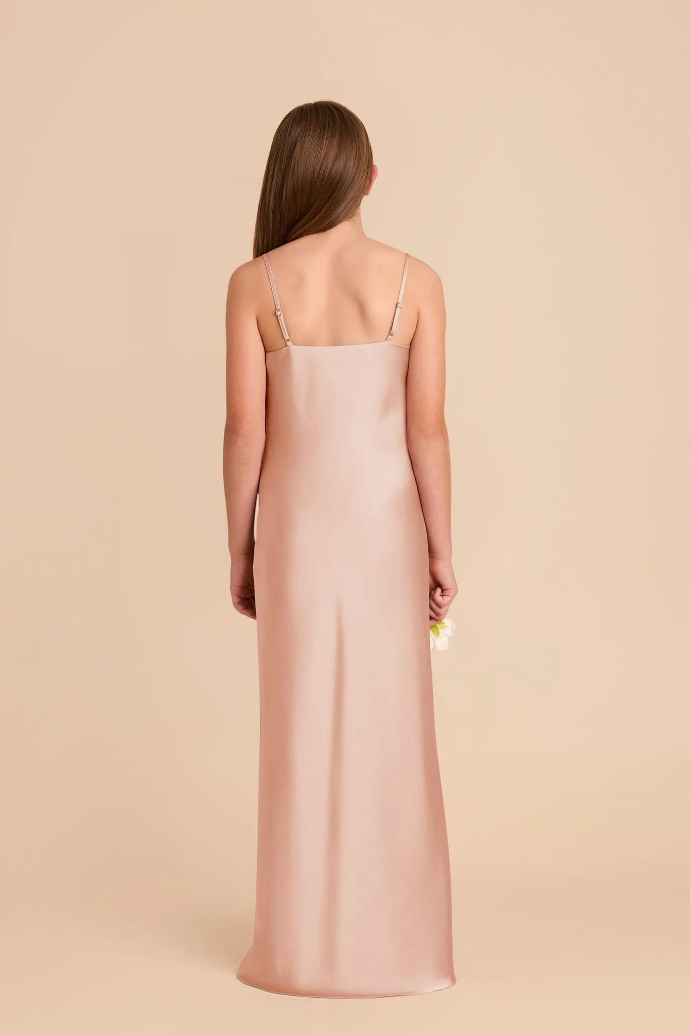 Elisa Junior Matte Satin Dress - Rose Gold sold by Birdy Grey product image thumbnail 4
