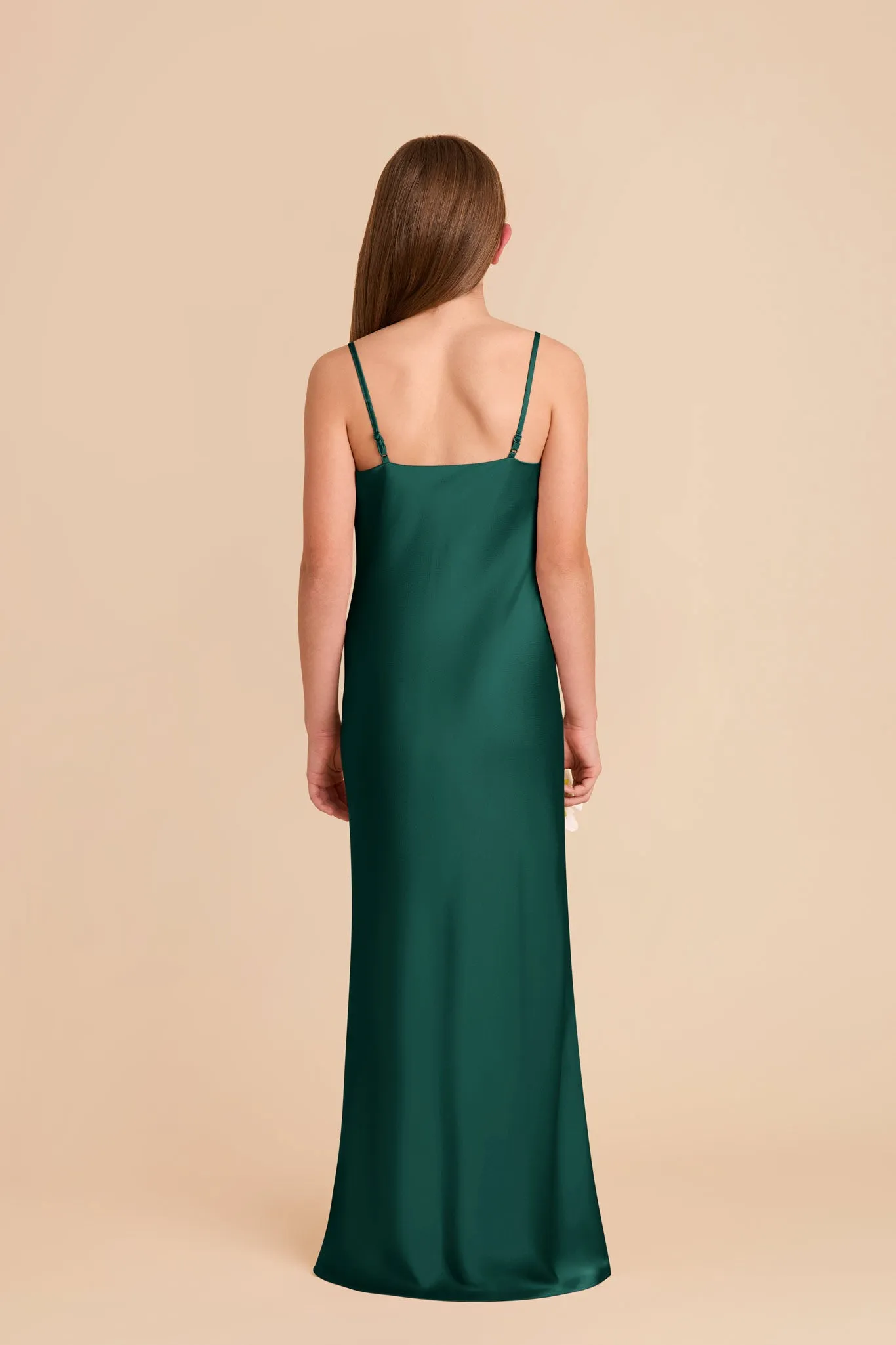 Elisa Junior Matte Satin Dress - Emerald sold by Birdy Grey product image thumbnail 4