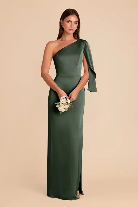Christine Matte Satin Dress - Eucalyptus sold by Birdy Grey
