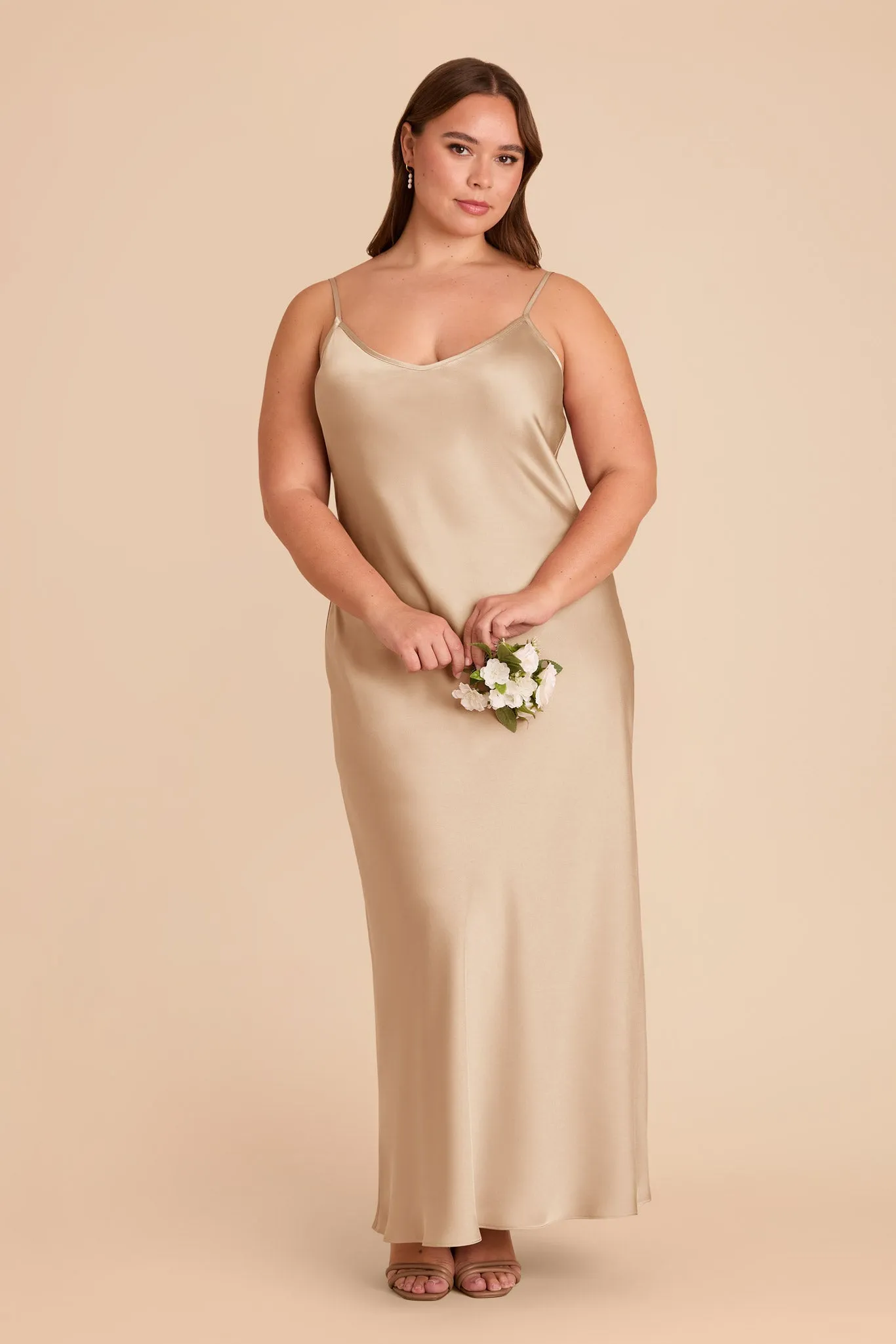 Alice Matte Satin Dress - Gold sold by Birdy Grey product image thumbnail 2