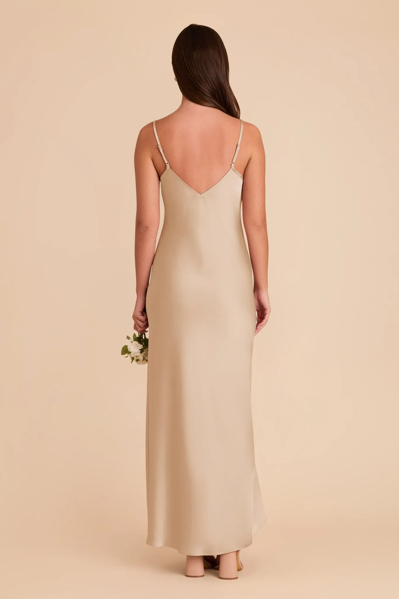 Alice Matte Satin Dress - Gold sold by Birdy Grey product image thumbnail 5