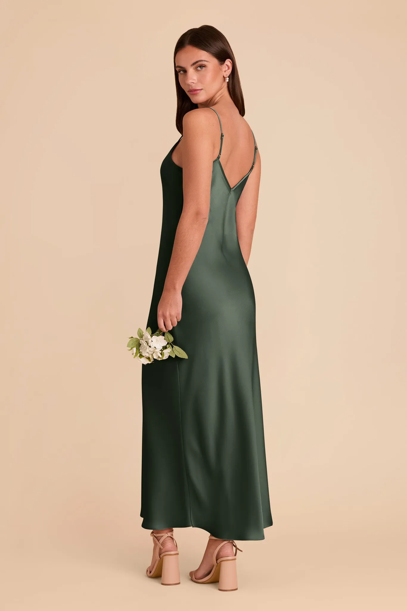 Alice Matte Satin Dress - Eucalyptus sold by Birdy Grey product image thumbnail 4