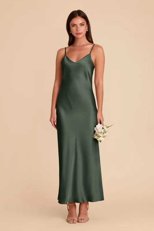 Alice Matte Satin Dress - Eucalyptus sold by Birdy Grey