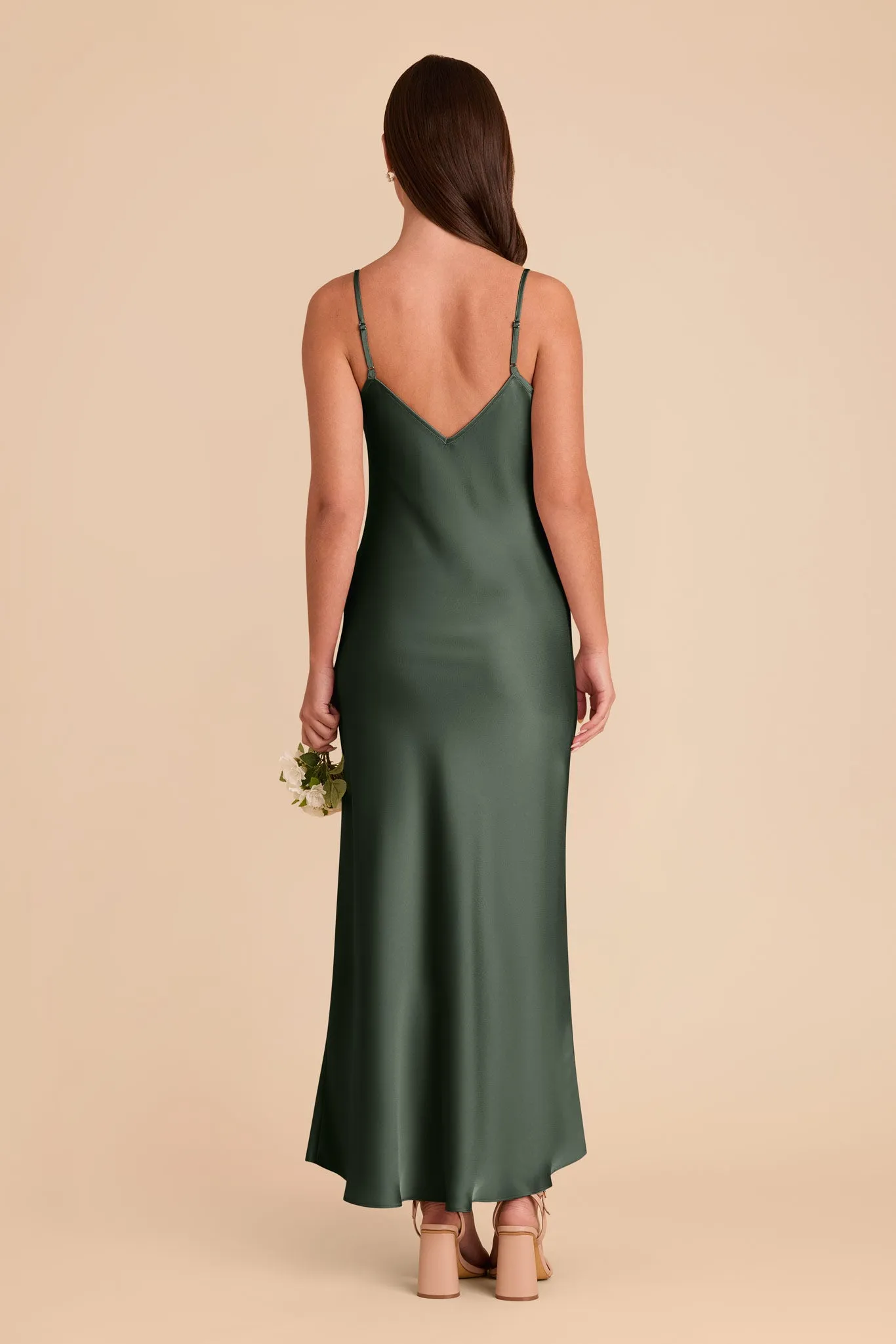 Alice Matte Satin Dress - Eucalyptus sold by Birdy Grey product image thumbnail 5